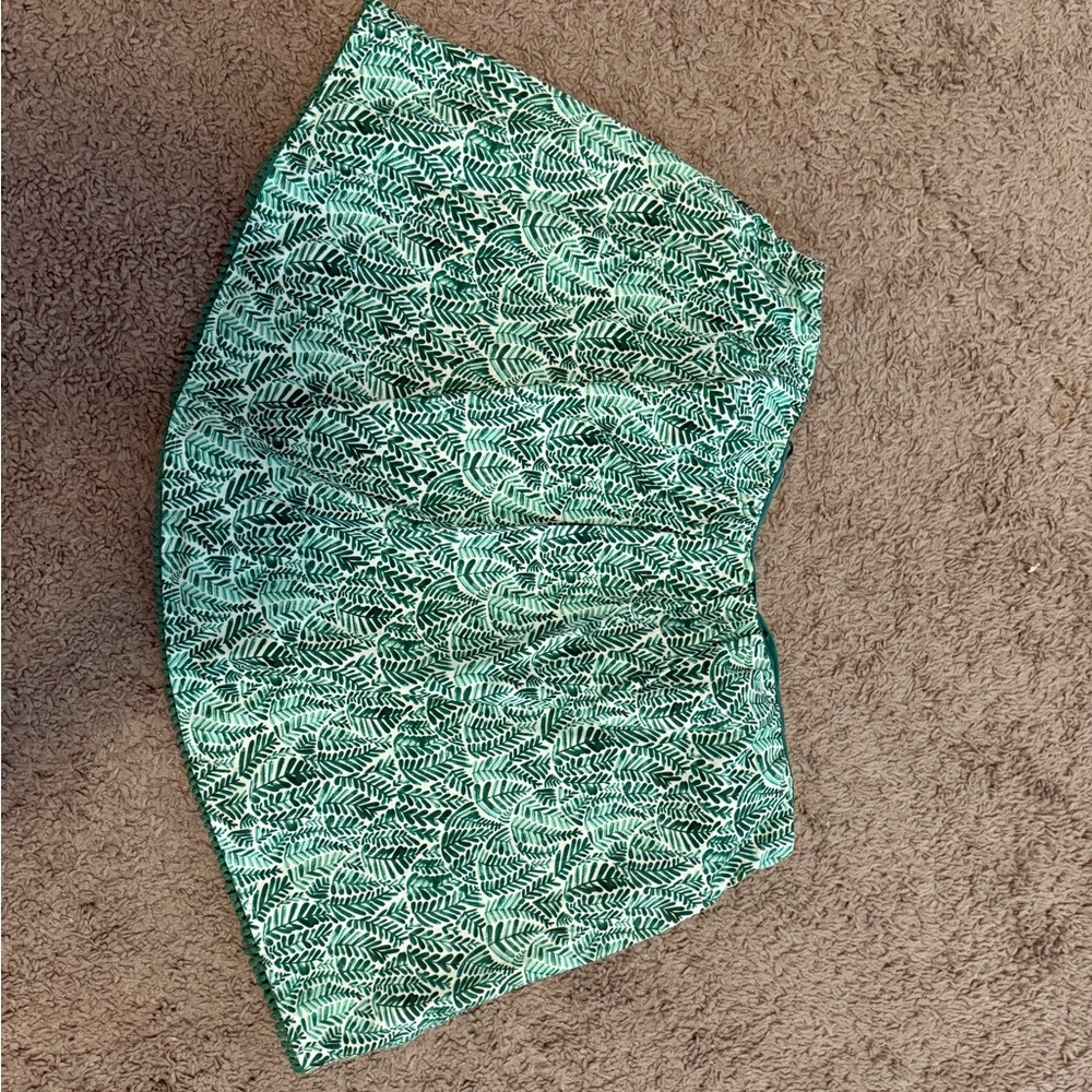 Anthropologie Green Leaf Print Women's Tube Top